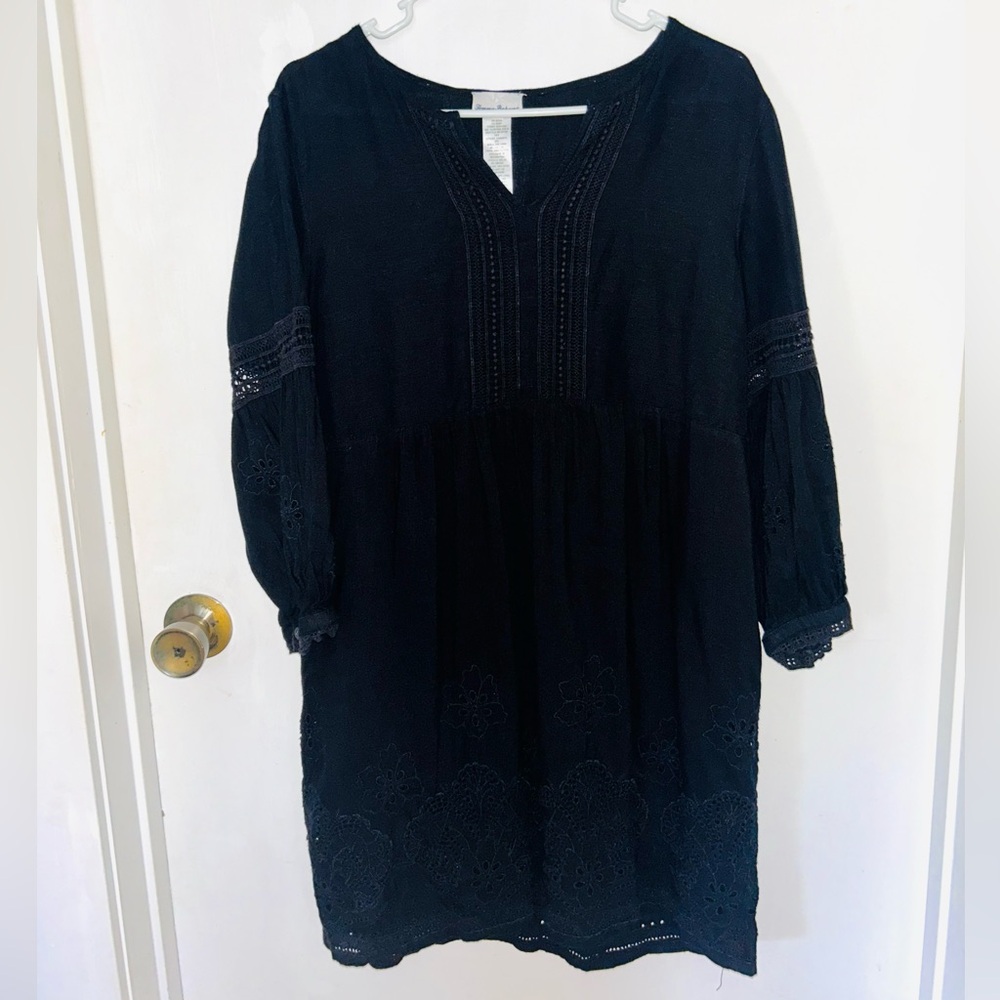 Tommy Bahama Black Long Sleeve Dress